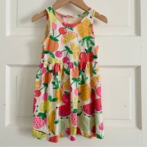 H&M Girls Sleeveless Tank Colorful Fruit Dress 2-4Y
